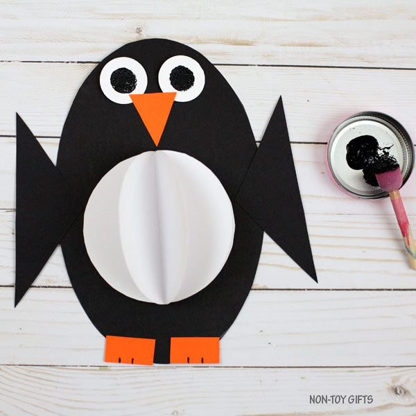3D Shape Penguin Craft