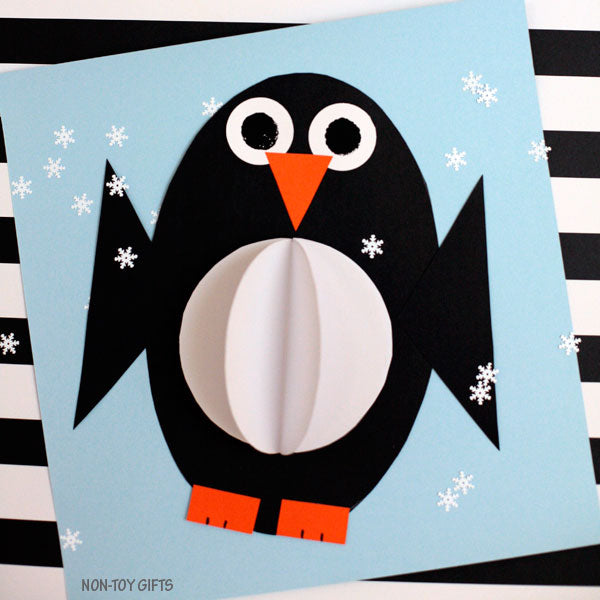 3D Shape Penguin Craft