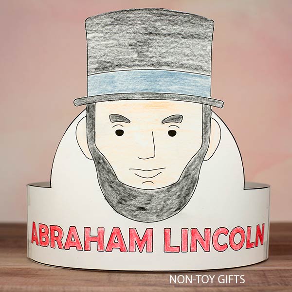 Abraham Lincoln craft printable for kids