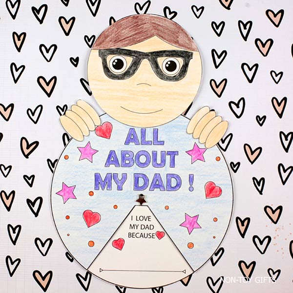 Easy all about dad printable for kids