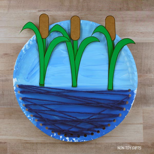 Baby Moses Paper Plate and Yarn Interactive Craft