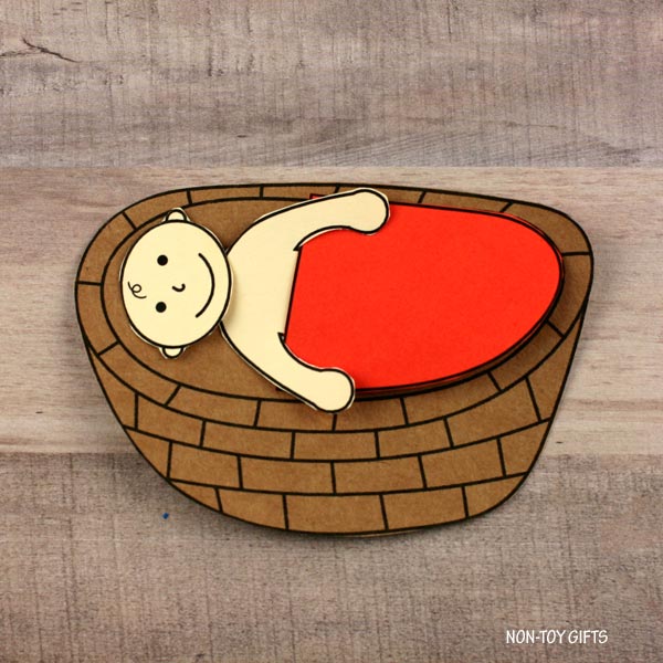 Baby Moses Paper Plate and Yarn Interactive Craft