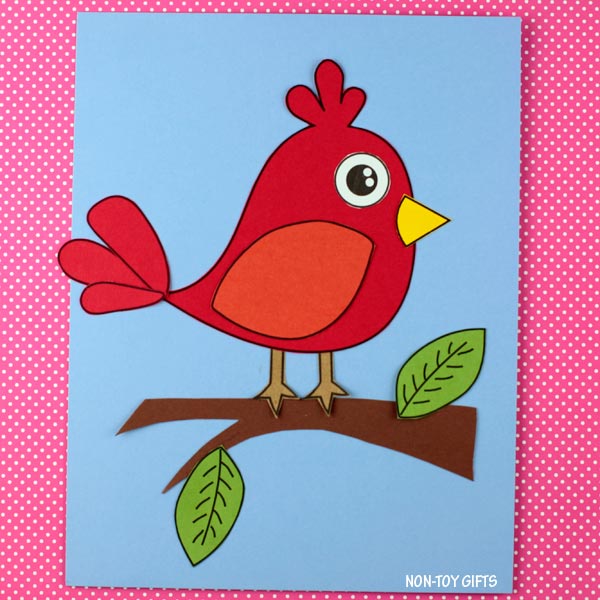 Bird craft printable for kids