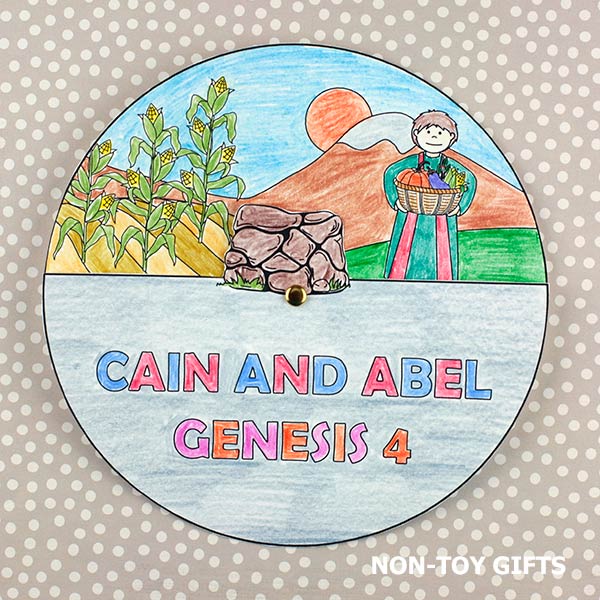 Cain and Abel Bible Story - Sunday School Craft - Coloring Activity