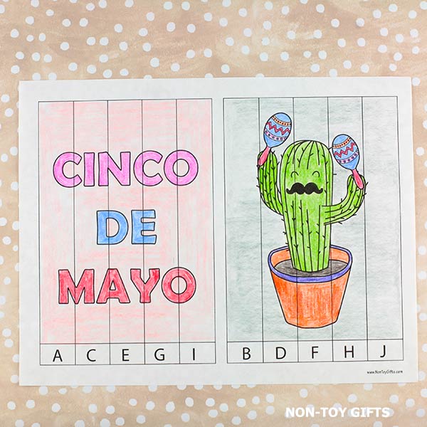 Cinco de Mayo agamograph printable for kids