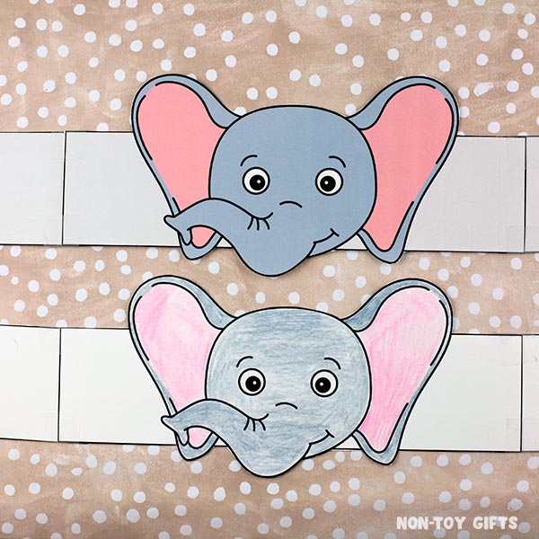 Elephant Headband - Animal Paper Hat