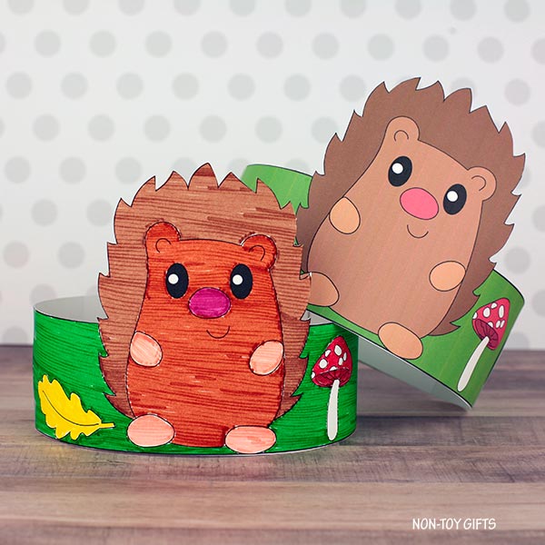 9 Fall Paper Hats - Coloring Crowns