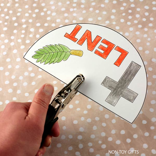 Lent craft printable template for Sunday School