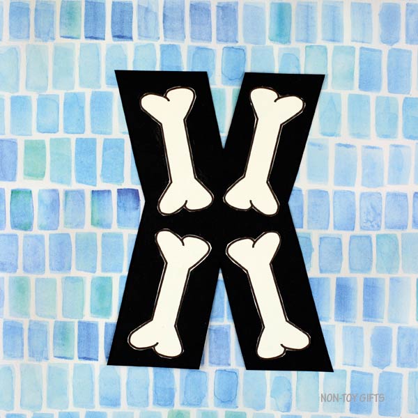 Letter X Craft - X is for X-ray- Uppercase Letter X – Non-Toy Gifts