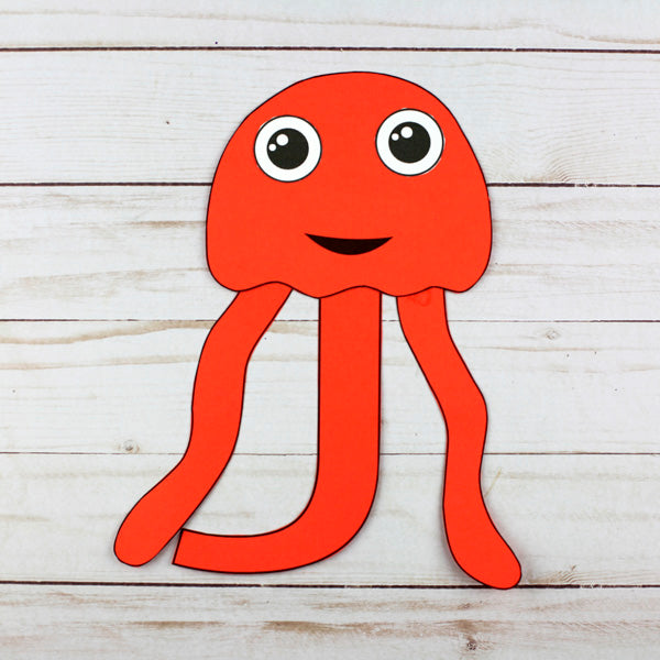 Letter J Craft - J is for Jellyfish- Uppercase Letter J