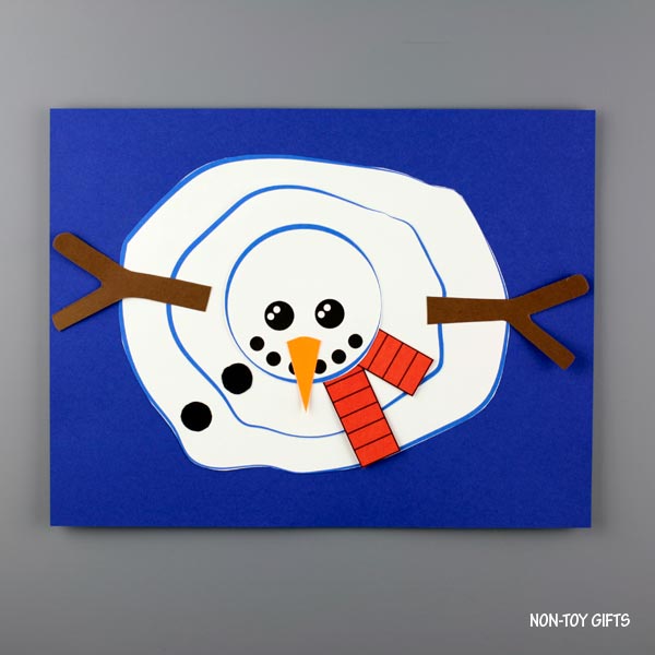 Melted Snowman Craft Printable