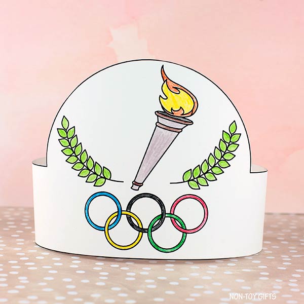 DIY 2026 Winter Olympics Paper Hat 1