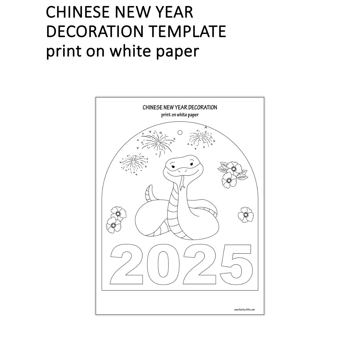 2025 Chinese New Year Snake Decoration Craft