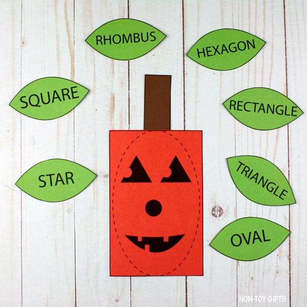 Pumpkin Shape Matching Activity