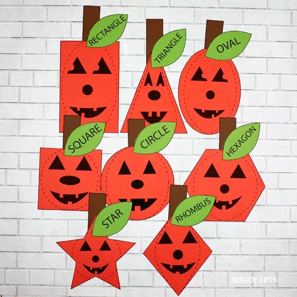 Pumpkin Shape Matching Activity