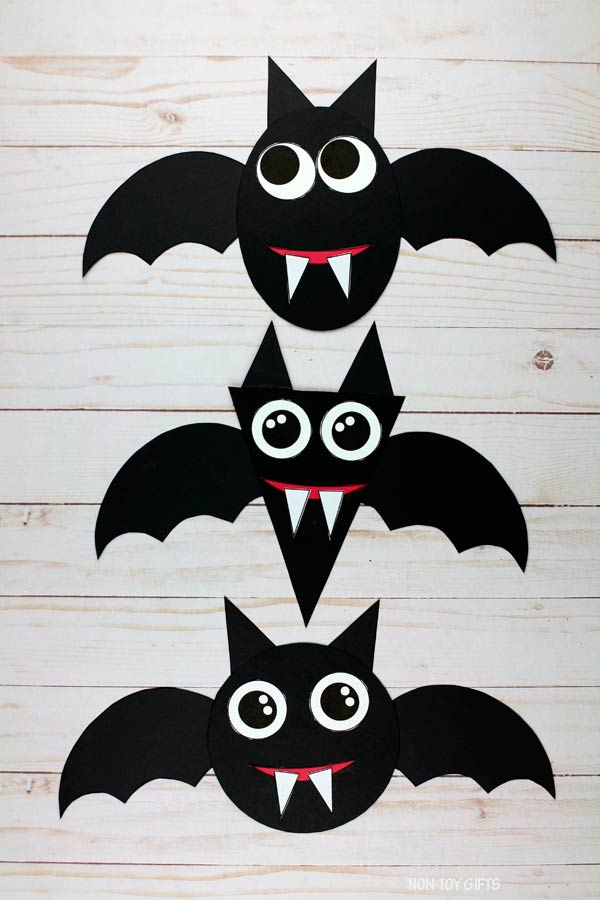 Shape Halloween Bat Craft