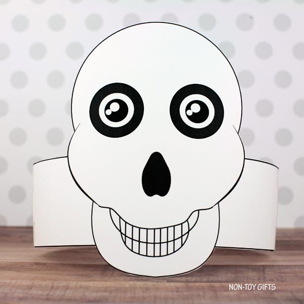 Skull Paper Hat - Halloween Crown