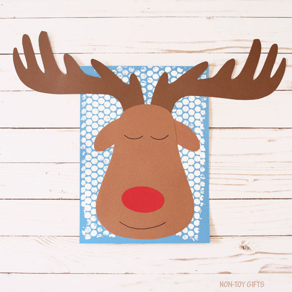 Winter Reindeer Paper Project Printable