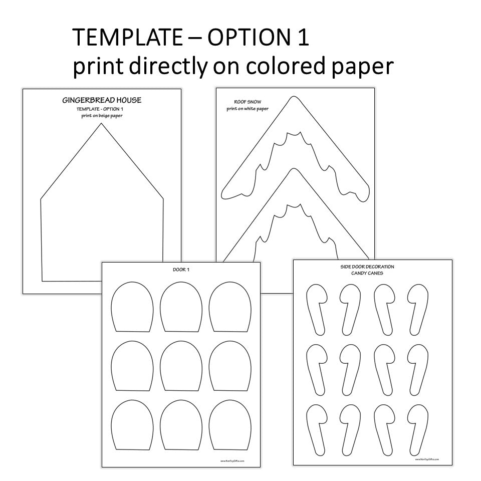 Gingerbread House Paper Craft