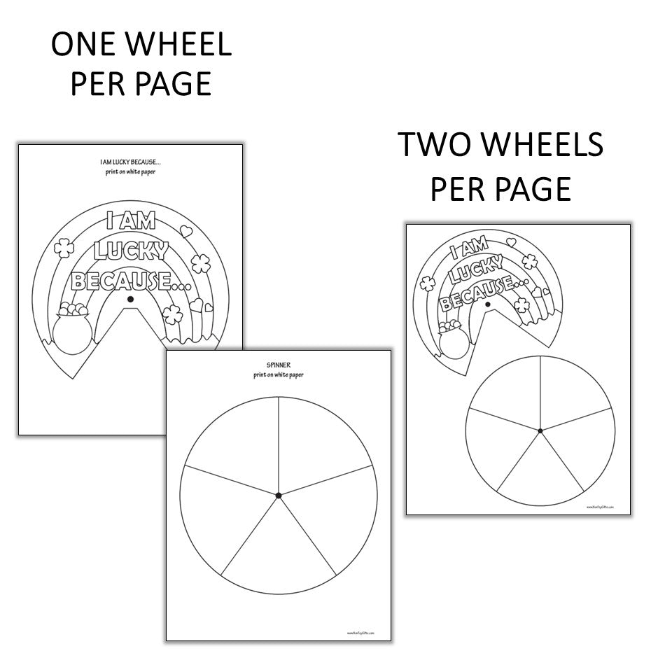 I Am Lucky Because...Spinner Craft