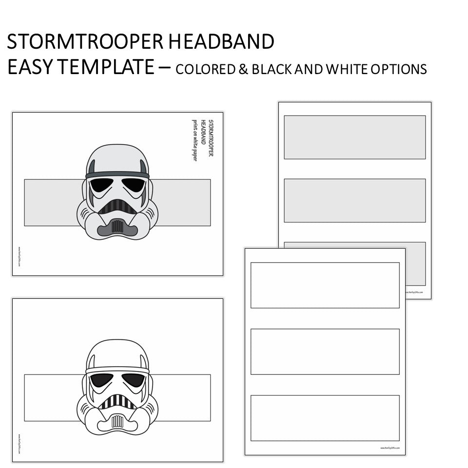 Stormtrooper Headband - Star Wars Coloring Hat