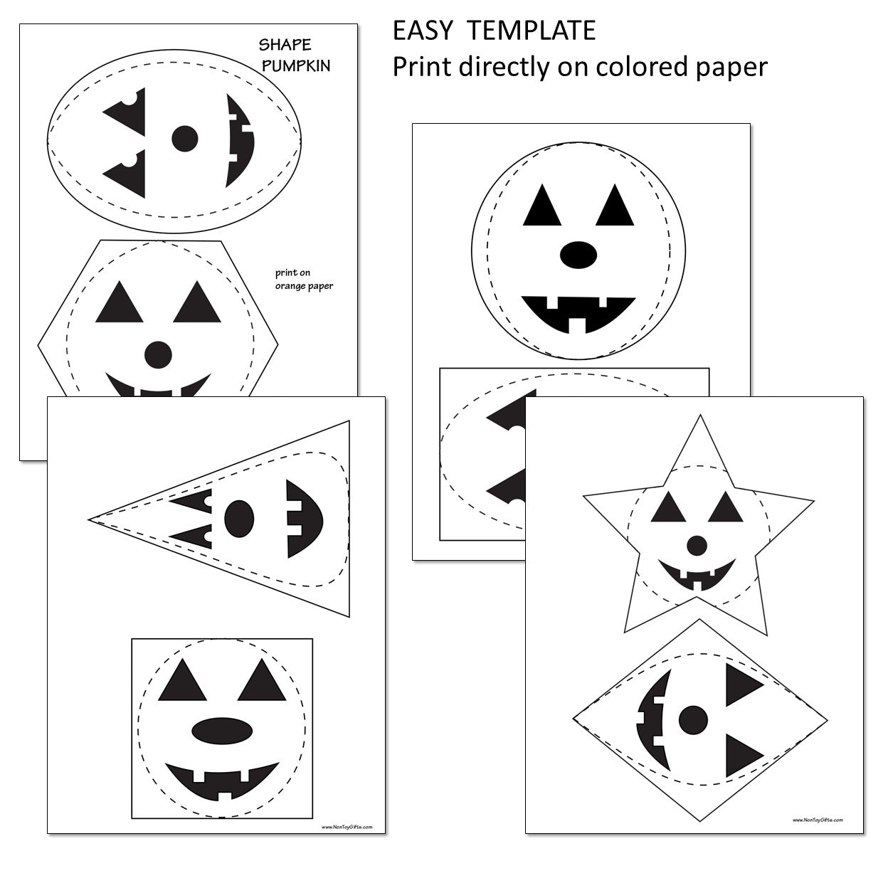 Pumpkin Shape Matching Activity