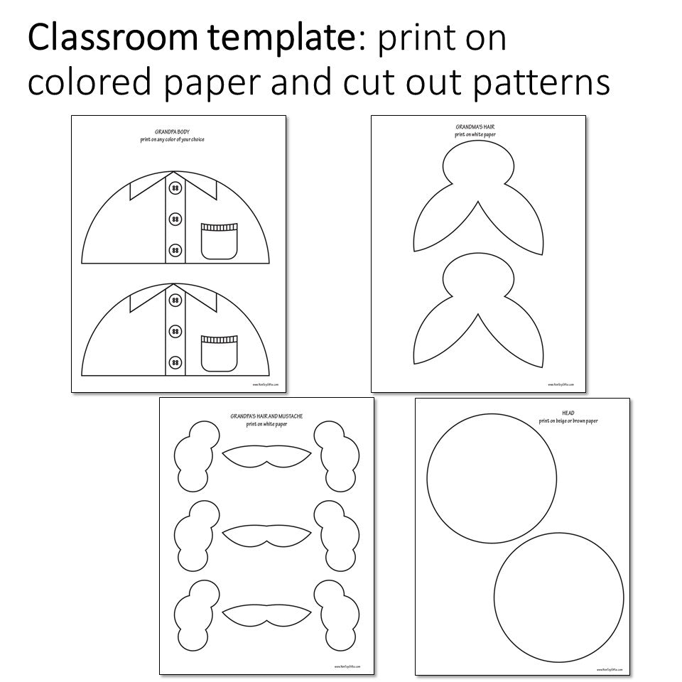 Grandparent's Day craft printable