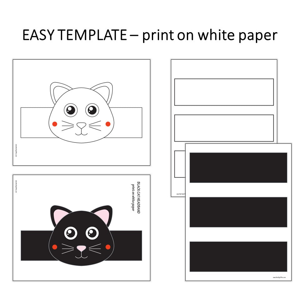Black Cat Paper Hat