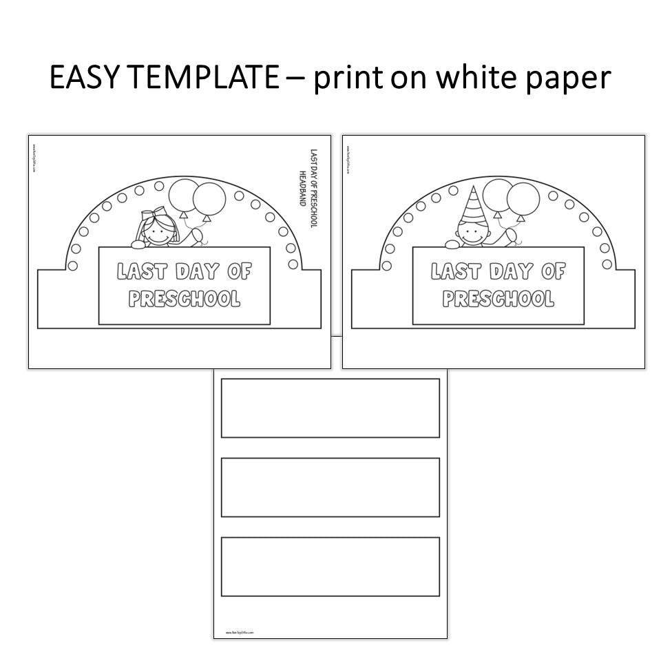 Last Day of Preschool Headband
