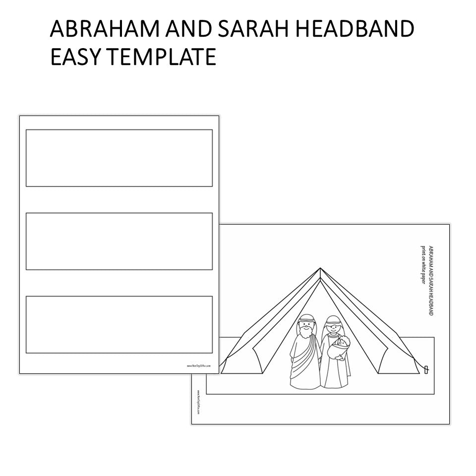 Abraham and Sarah Coloring Headband