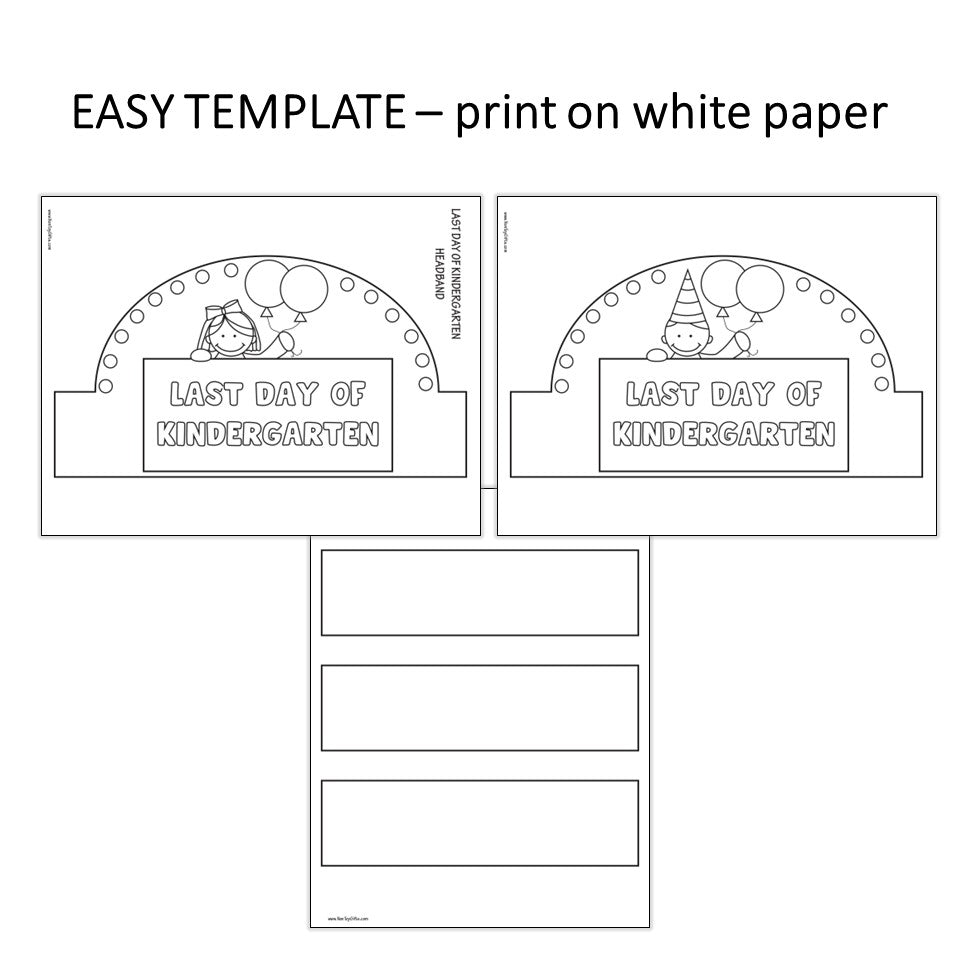 Last Day of Kindergarten Headband