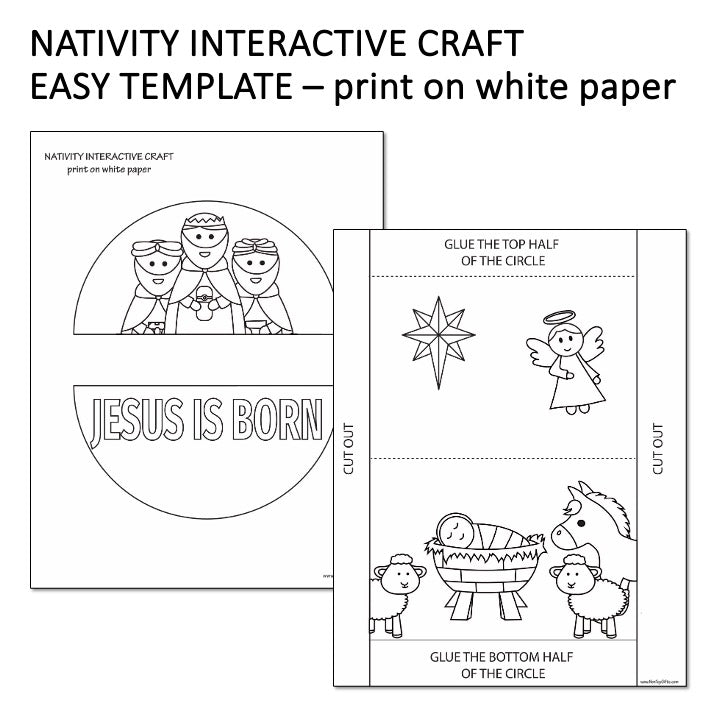Nativity Interactive Craft - Happy Birthday Jesus!