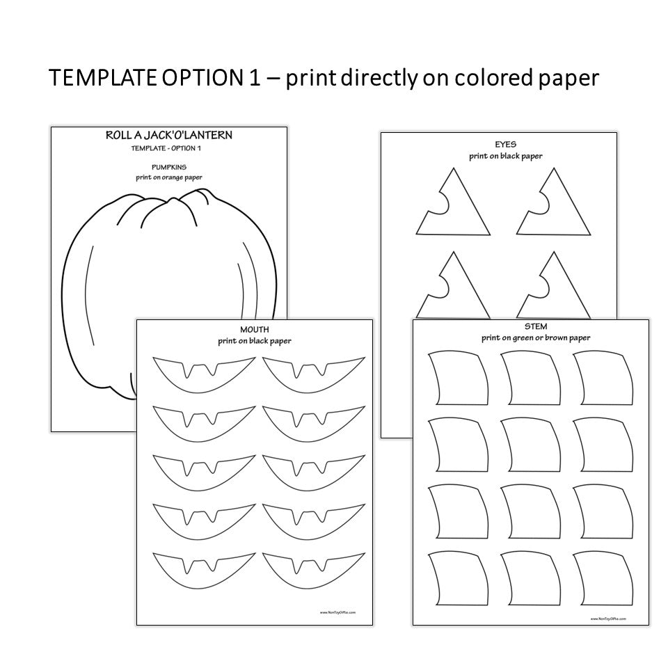 Roll A Jack-O-Lantern Craft and Game