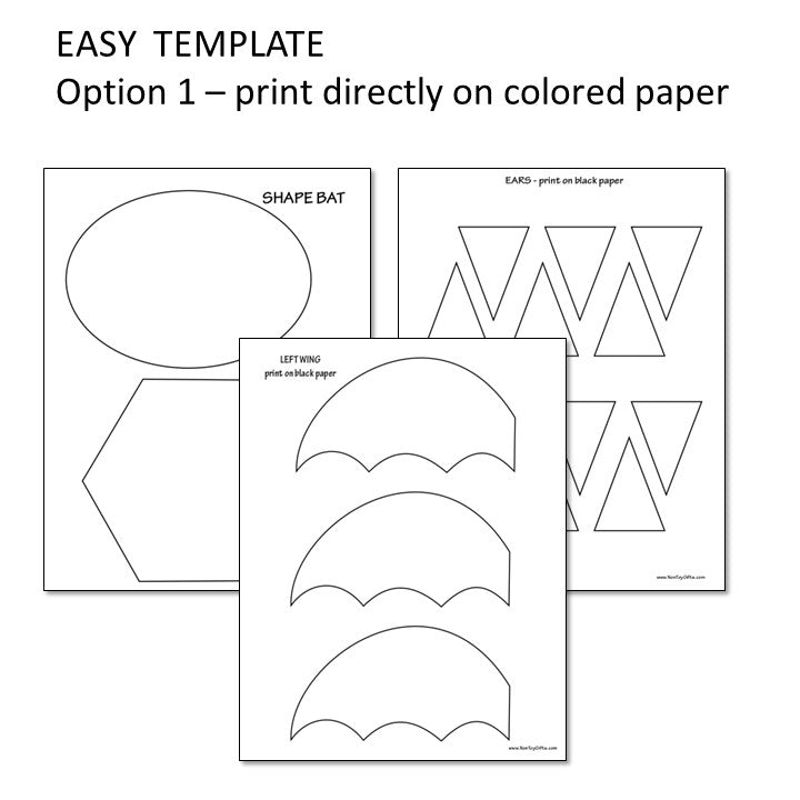 Shape Halloween Bat Craft