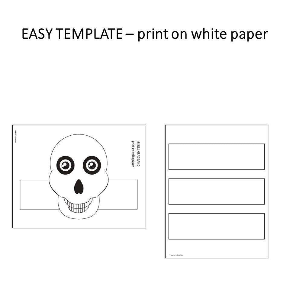 Skull Paper Hat - Halloween Crown