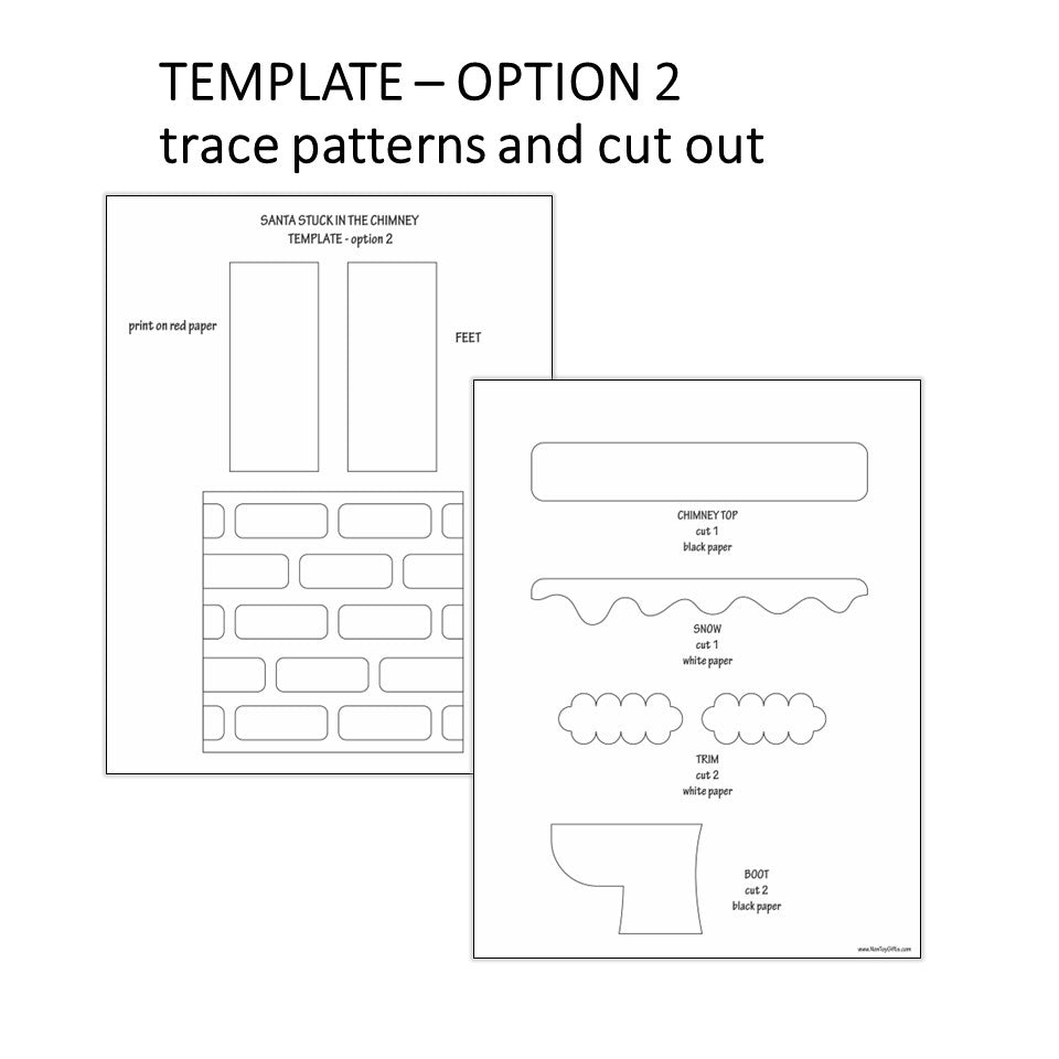Santa Is Stuck In The Chimney Craft