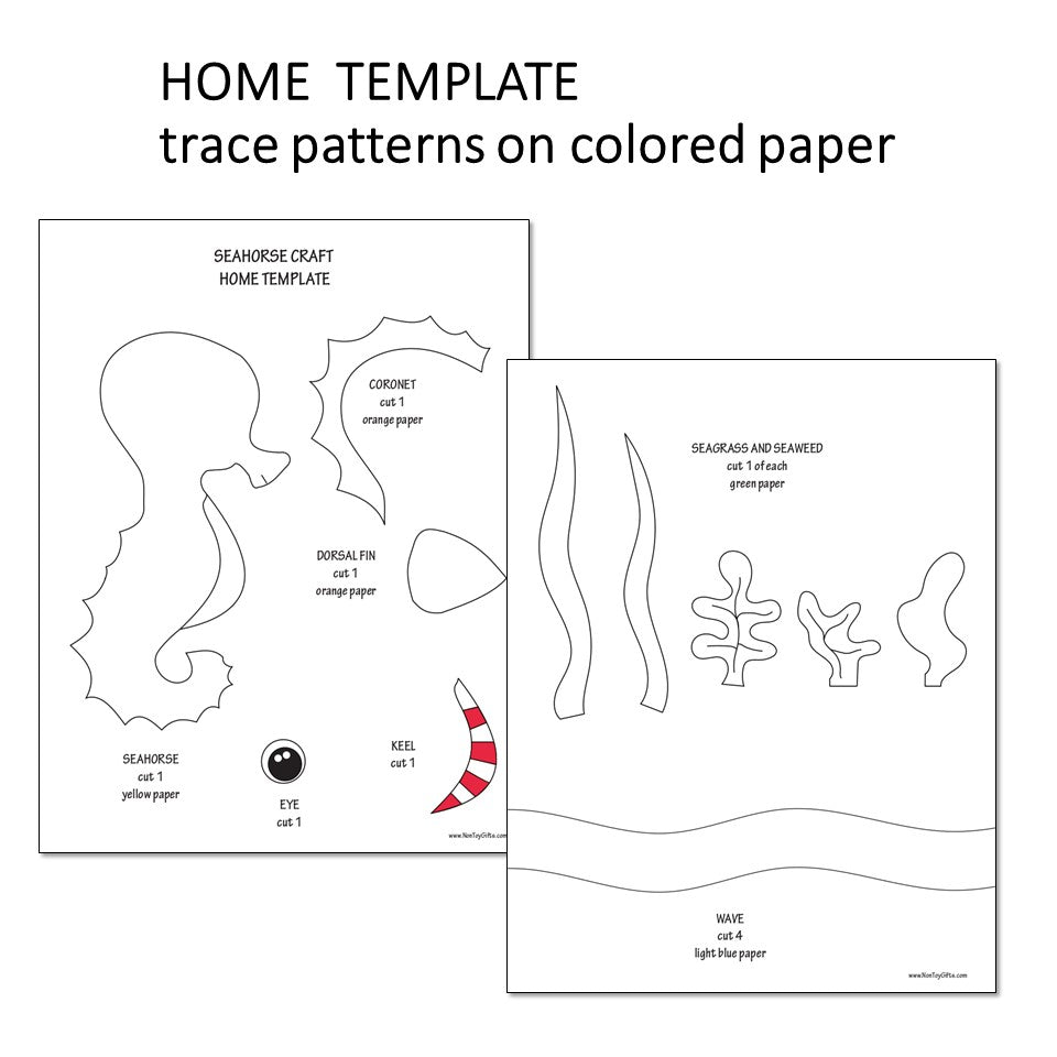 Seahorse Craft - Ocean Animal Printable