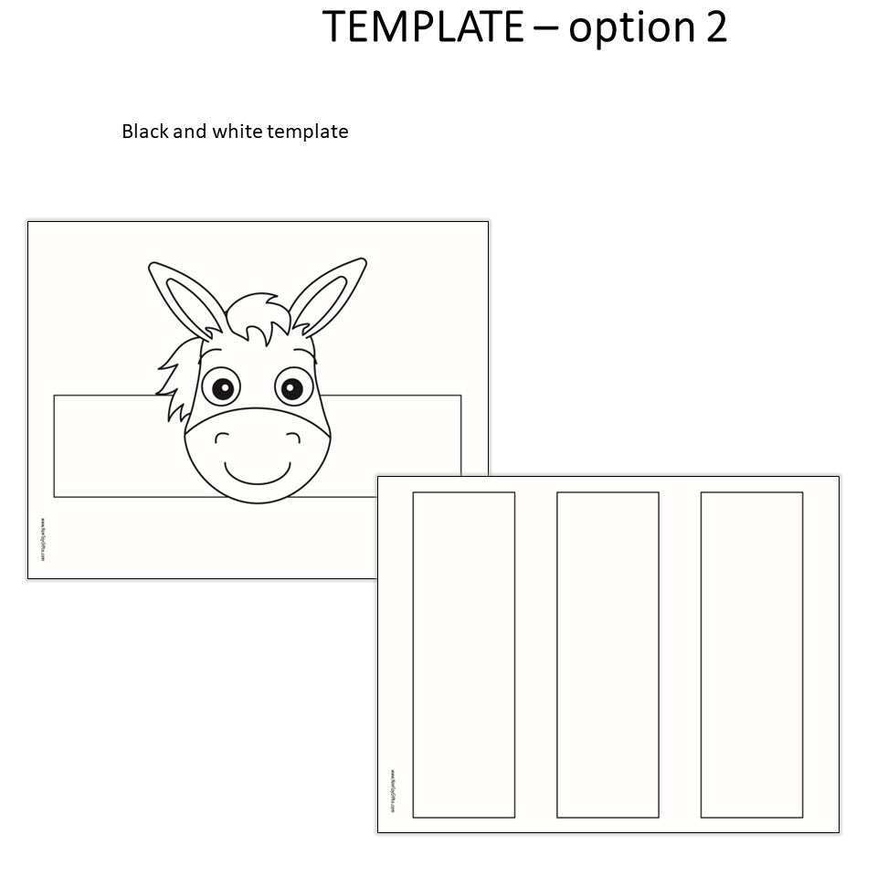 4 Nativity Animal Paper Hat Crafts