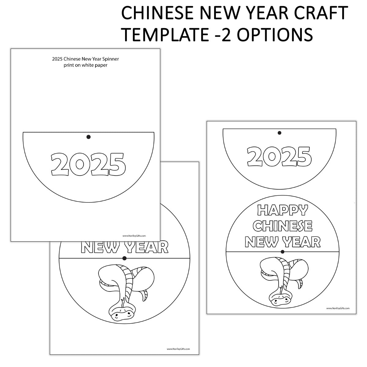 2025 Chinese New Year Snake Craft For Kids