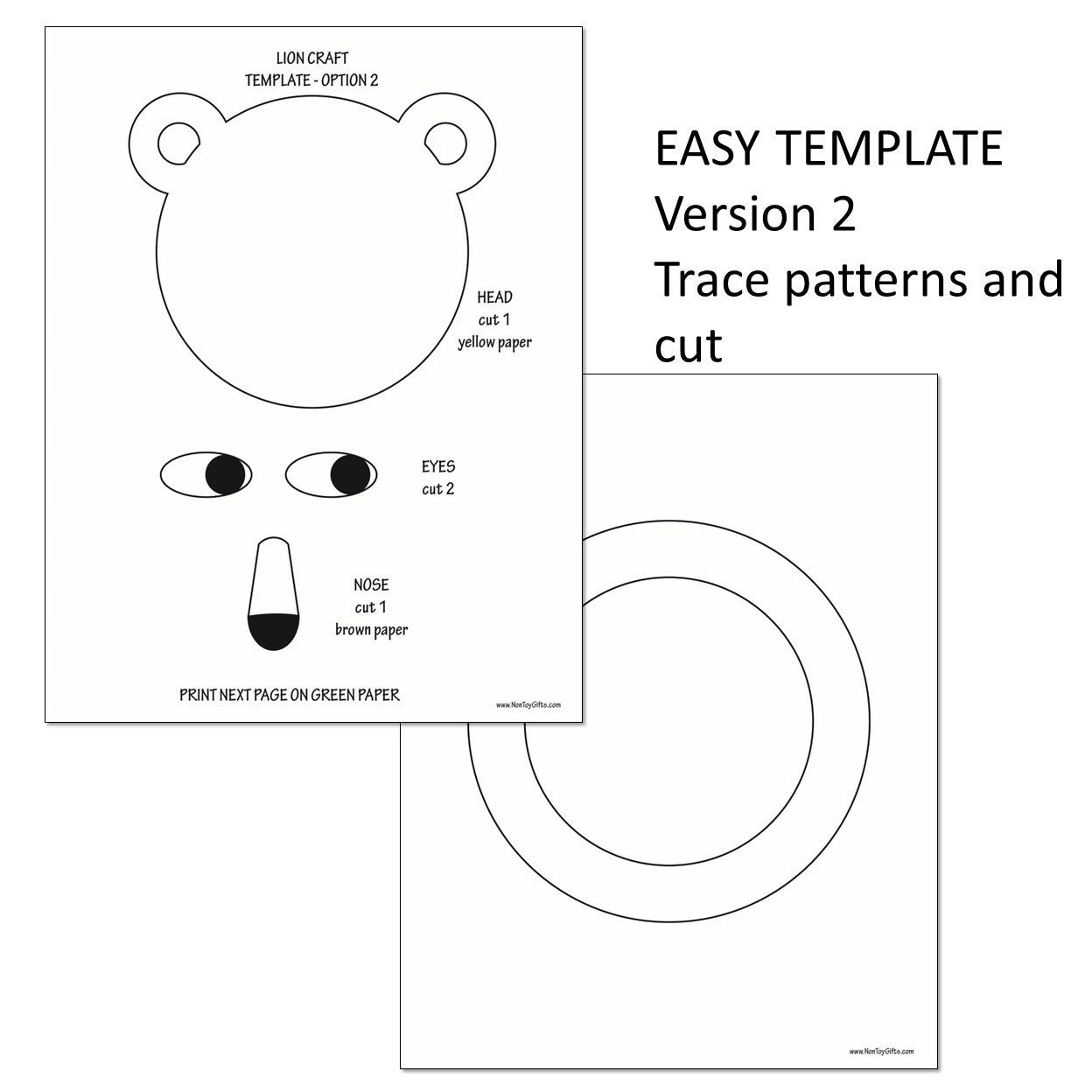 Lion Craft - Torn Paper Craft