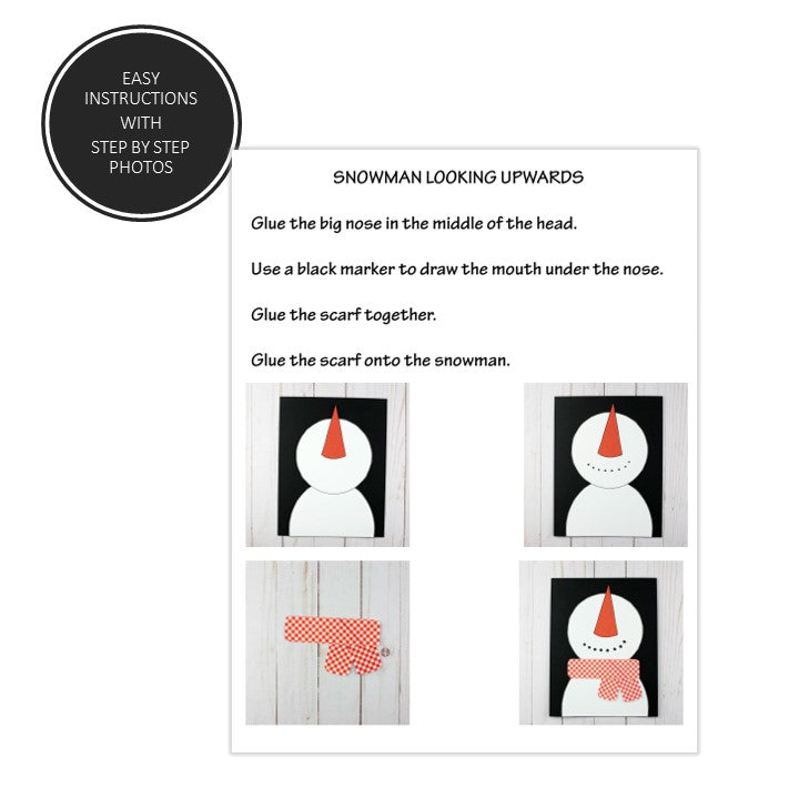 Easy Snowman Craft - 4 Options
