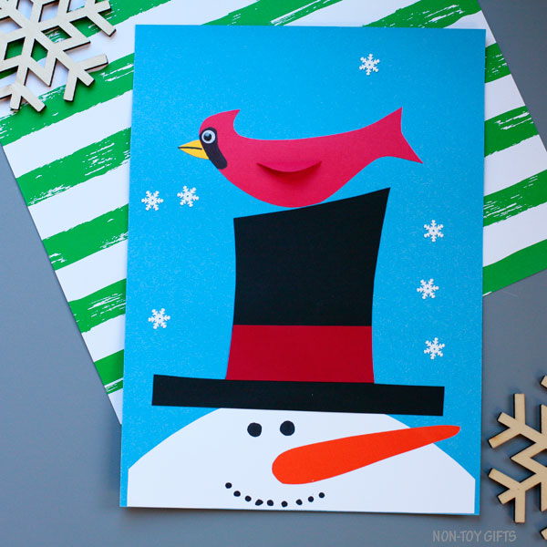 Snowman and Cardinal Craft