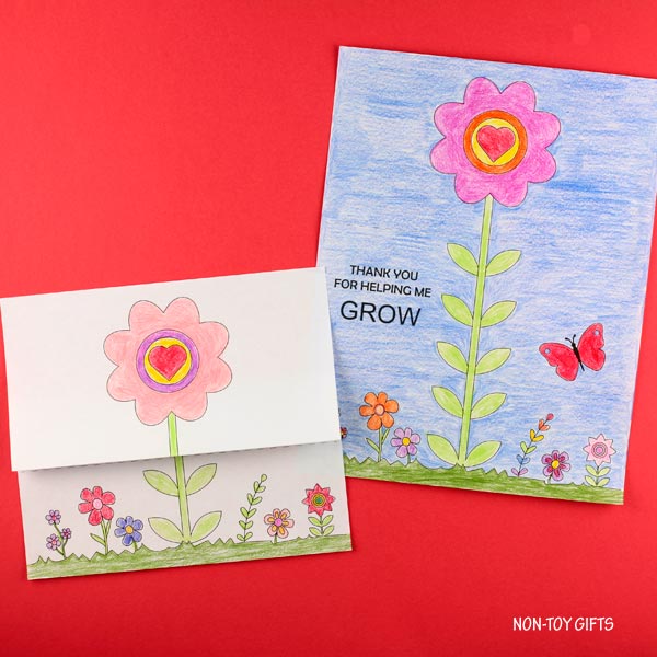 Thank You For Helping Me Grow Coloring Page NonToy Gifts