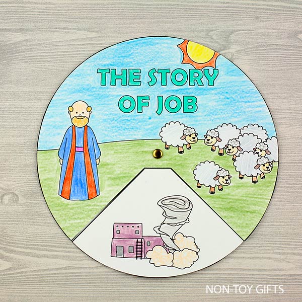 The story of Job bible craft for kids to make for Sunday School