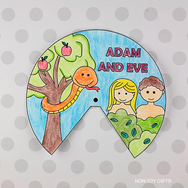 Easy Adam and Eve craft for kids