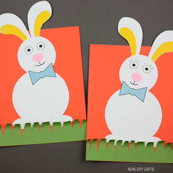 Bunny In The Grass Craft for Spring and Easter