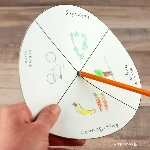 Happy Earth Craft - I Can Make the Earth Happy by...Spinner