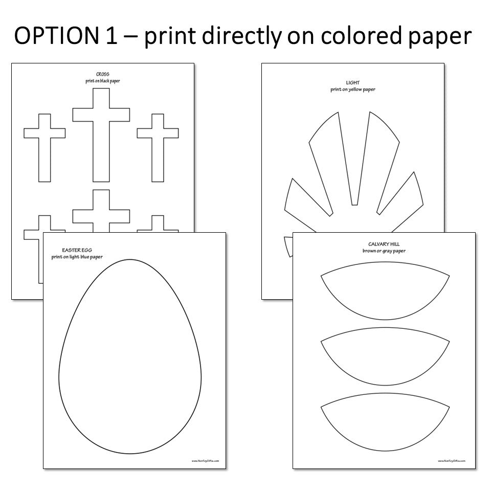 He Is Risen Craft - Easter Religious Craft Activity- Easter Sunday School Lesson