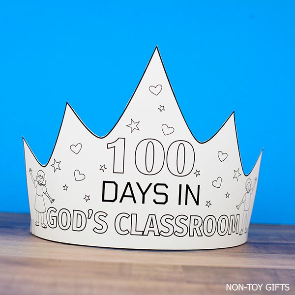 100 days in God's classroom headband printable for Christian classroom
