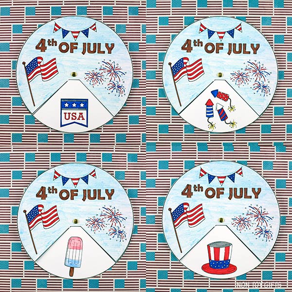 4th of July Craft - Coloring Patriotic Craft